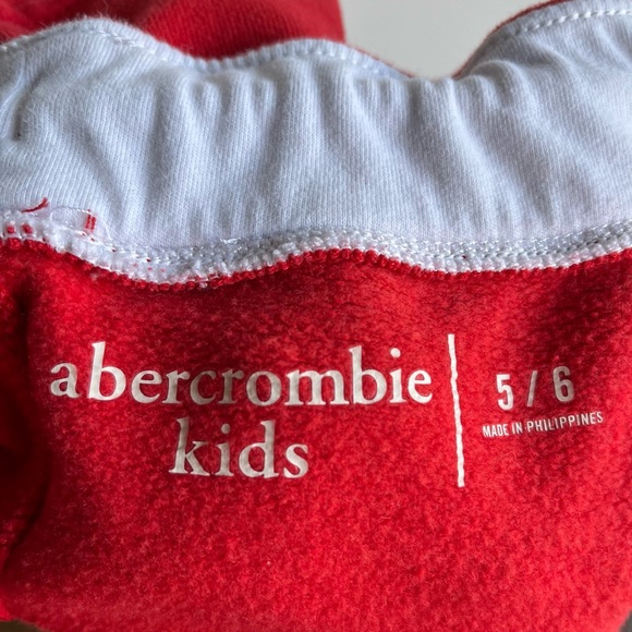 •Abercrombie Kids•  Boys Red Athletic Sweat Shorts - Kid's Size 5/6 - Picture 2 of 7